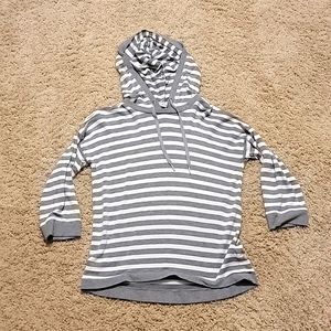 Soft Striped Hoodie Tee